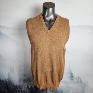 L.L. Bean Lamb's Wool V-Neck Sweater Vest | Men's L-Reg